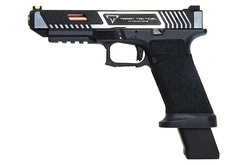 EMG (APS) TTI Combat Master G34 Slide w/ OMEGA Frame GBB (2 Tone Black / Silver)