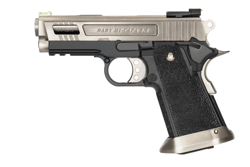 WE Hi-Capa 3.8 Force “Velociraptor”  Silver